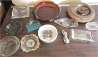 LARGE COLLECTION VINTAGE ASHTRAYS !