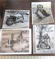 VINTAGE MOTORCYCLE & BONNIE & CLYDE PHOTO'S !