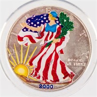 Coin 2000 American Silver Eagle .999 Silver Dollar