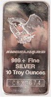Coin 10 Ounce Englhard .999 Fine Silver Bar