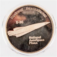 Coin Rockwell International 1 Ounce Silver .999