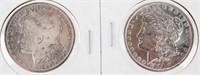 Coin 2 Morgan Silver Dollar 1889-O, 1896-P