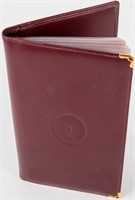 "Must de Cartier" Burgundy Leather Card Holder