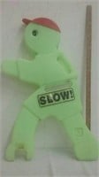 Plastic child safety slow sign needs new stand