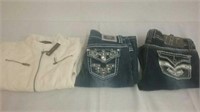 2 pairs size 5 nice jeans and small new -look
