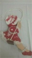 Wooden doll & swing decoration