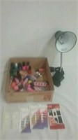 Group of nail accessory items includes nail