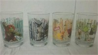 4 Shrek McDonald's collector glasses