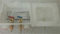 Du-all dual drain washing machine outlet box