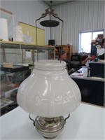 Aladdin No 8 Hanging Oil Lamp with Glass Shade