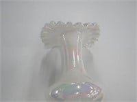 Fenton Iridescent White Jack In Pulpit Vase