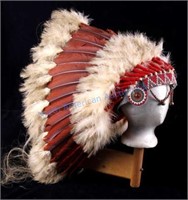 Osage Chief's Beaded Headdress c. 1900-