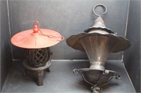 Two Old Hanging Lanterns - Rustic & Cool