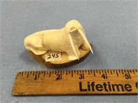 3.25" ivory walrus extremely detailed, carved out