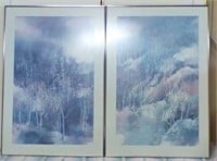 2 PC. Picture, Birch Creek approximately 24" X 36"