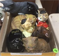 Box lot of cats