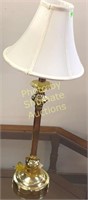 Tall brass table lamp