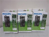 Lot of 3 Phillips Home Office Surge Protectors $90