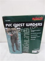 Bushline Outdoor PVC Chest Waders SZ 12 $90