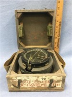 A WWII compass from a British Navy airplane      (