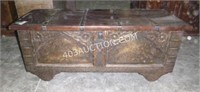 Antique Wooden Storage Chest 47"L x 18"W x 20"H