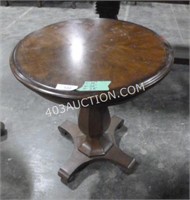 Round Wooden Table 26"L x 26"W x 28"H