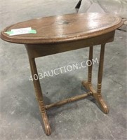 Wooden Side Table 30"L x 19"W x 28"H