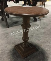 Wooden Side Table 20"W x 26"H