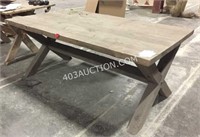 Wooden Picnic Table 72"L x 41"W x 30"H