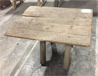 Wooden Picnic Table 39"L x 29"W x 27"H