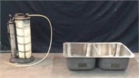 Mityvac Manual Pump & Drop-In Double Bowl Sink