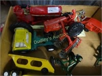 Large Collection Of Cast Tractors And Implements,