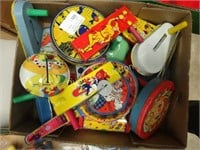 17 Tin Litho Vintage Assorted Noise Makers