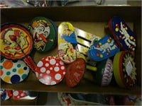 Group Of 12 Tin Litho Noise Makers
