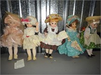 5 Lrg Madame Alexander Dolls
