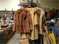 3 VINTAGE WOMENS COATS-FUR AND MORE