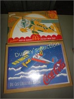 1929 Air Express Mcdonalds Die Cast Metal Bank Pla