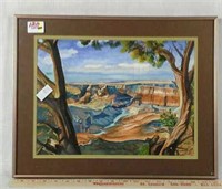 Watercolor of Grand Canyon