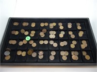 TRAY OF INDIAN HEAD & LINCOLN WHEAT CENTS