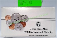 1988 U.S. Uncirculated Mint Coin Set