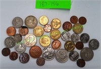 Bag of Miscellaneous Foreign Coins