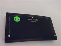 KATE SPADE NEW YORK NAVY LEATHER WALLET