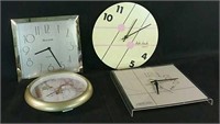 Assortment of wall clocks