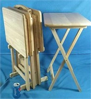 Wooden Hanging TV tables  19" x 14" x 26"