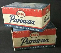 Two Vintage Esso Parowax w/ original boxes