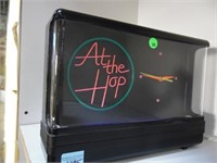 "AT THE  HOP" NEON CLOCK - LOCAL PICK-UP ONLY!