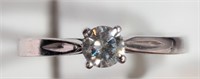 13F-10k Gold Diamond 0.28ct Solitaire Ring -$1,798