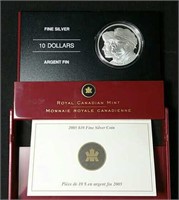 2005 - 99.99% Silver Year of the Veteran $10 coin