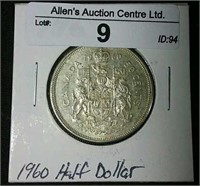 1960 Canada Silver half dollar