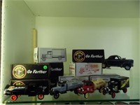 DIE CAST TRUCK BANK LOT - MOST WITH BOXES